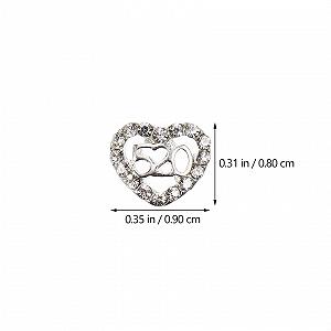 Стразы для ногтей в форме сердца FOMIYES, 40 штук, украшения для маникюра, гламур synthetic.ua - Фото 1