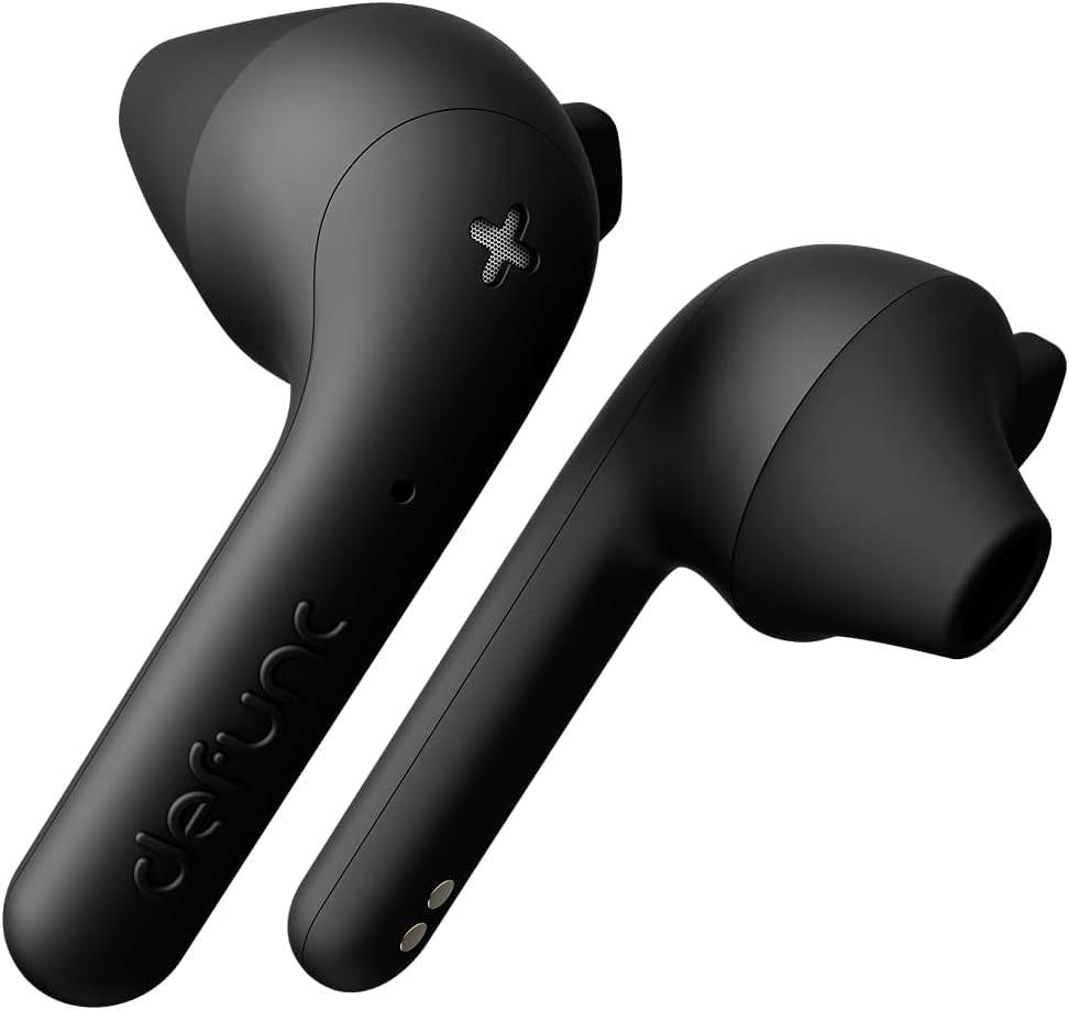 Наушники Defunc True Wireless Earbuds True Basic IPX4 Водонепроницаемые Внутриканальные Наушники 5.0 Bluetooth Стерео Наушники Встроенный Микрофон, Долгое Время Воспроизведения и Зарядный Чехол Черный, фото №3