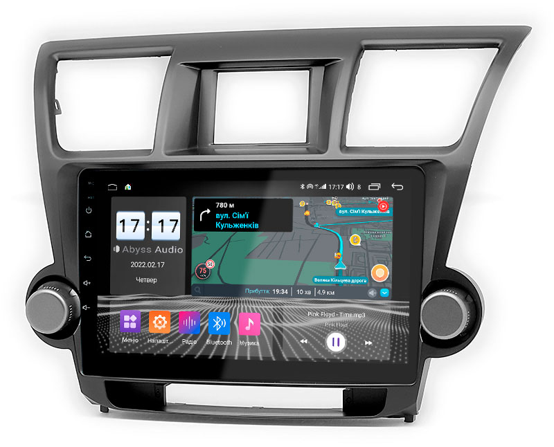 Штатна магнітола Abyss Audio QX-0149 для Toyota Highlander XU40 2011-2015, фото №1