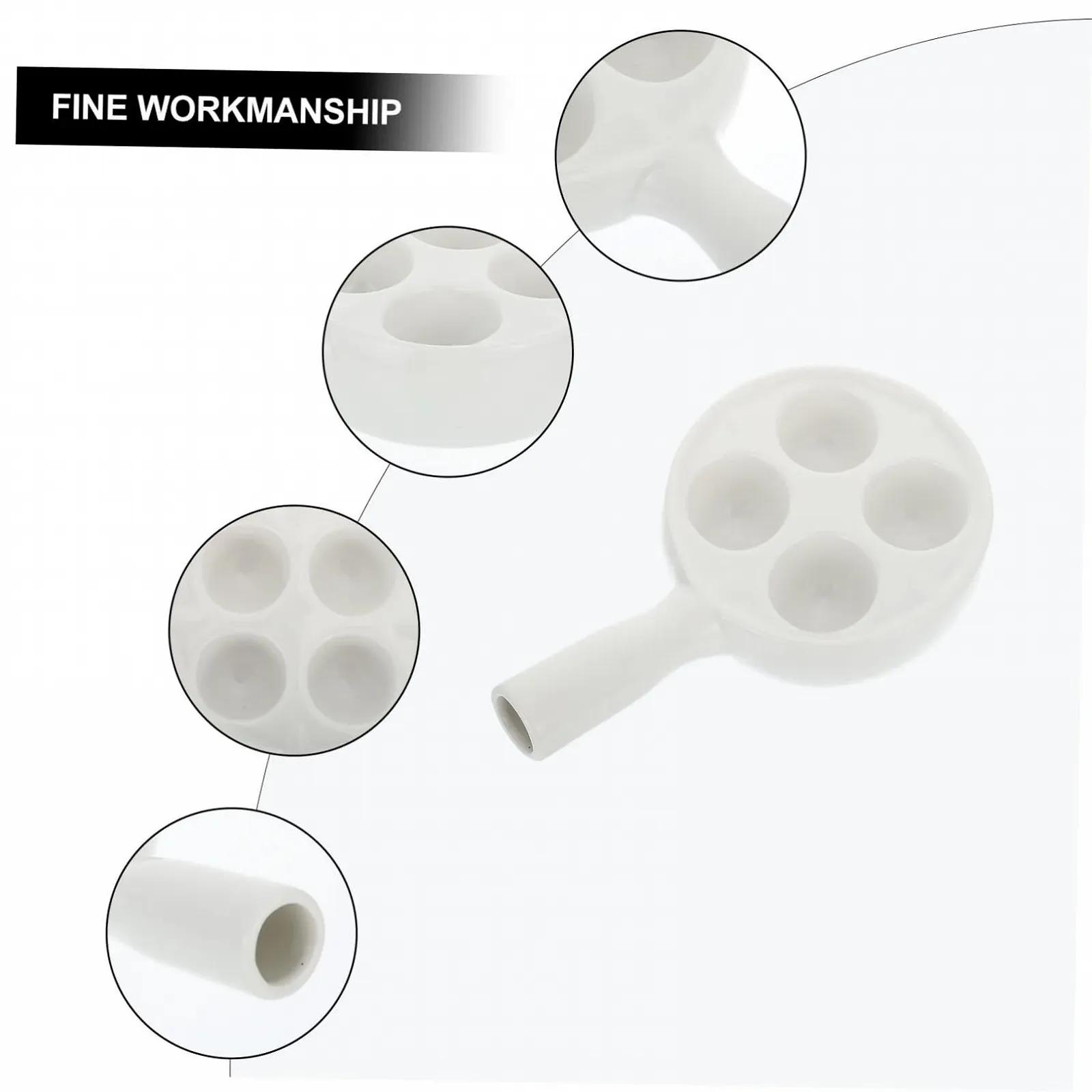 Форма для запікання равликів Керамічна з ручкою багатосекційна Біла, фото №5 Форма для запікання равликів Керамічна з ручкою багатосекційна Біла, фото №5