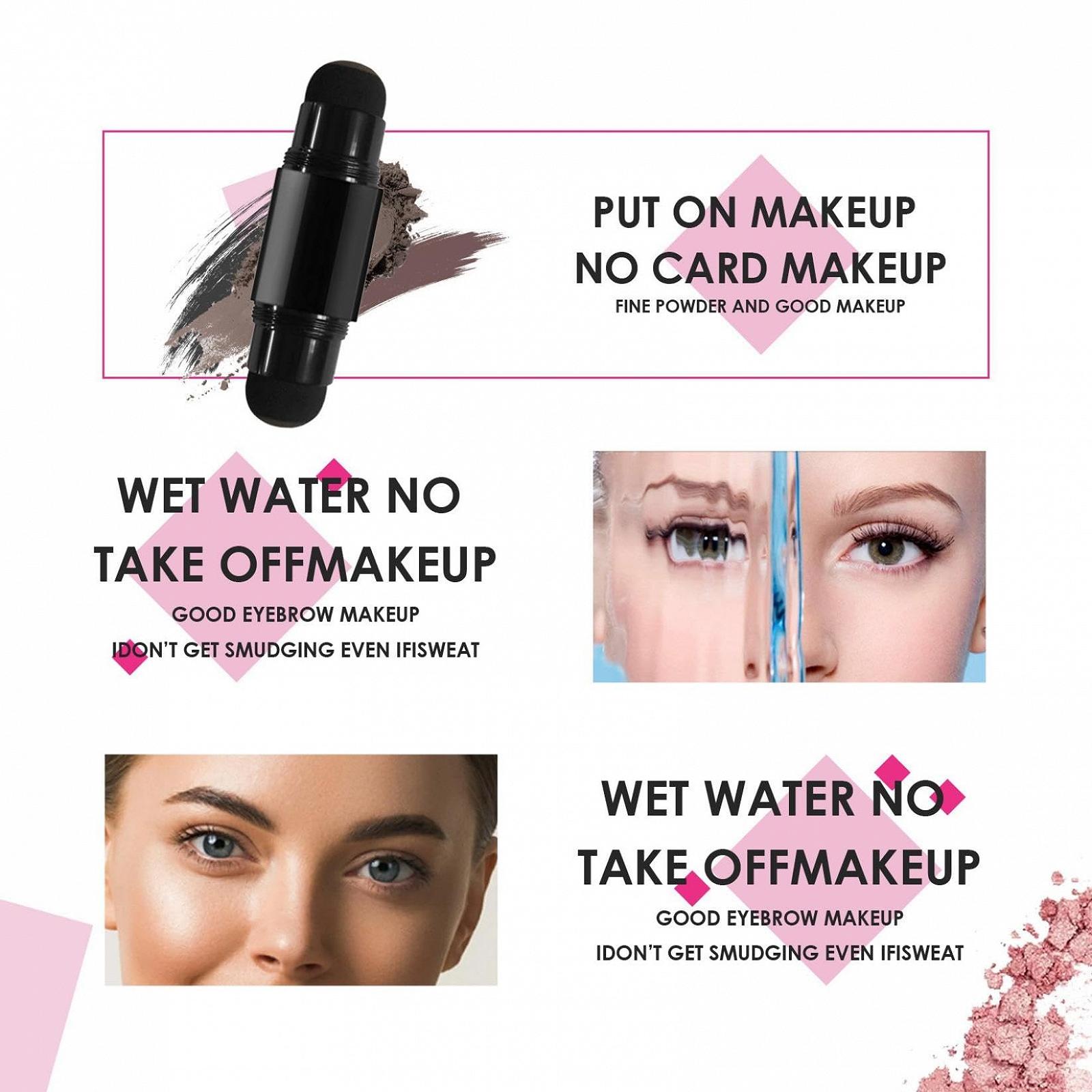Комплект Rapid Stencil Stamp поверх Eyebrow Брови Штамп та Формуючий Набір Довготривале Забарвлення Перепакування Пудрових Відтінків, фото №5