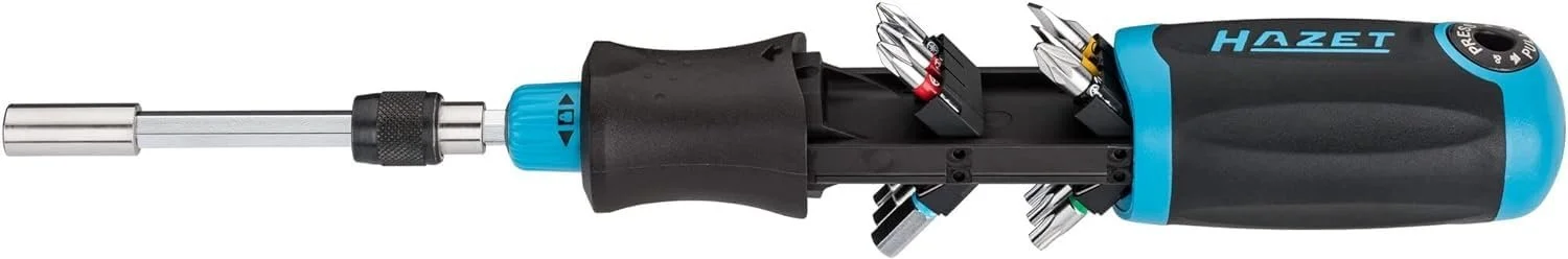 Викрутка з тріскачкою та бітами HAZET 810R-3 12 біт, фото №1