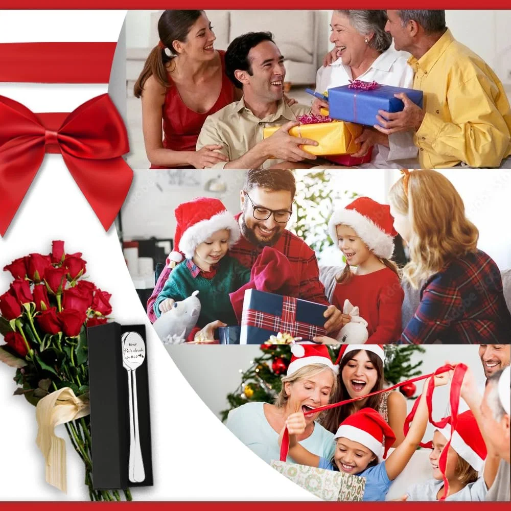 Ложка Кавова з гравіюванням Найкраща Хрещена Мама у Світі Найкращий Хрещений Батько у Світі, набір 2 шт, фото №7