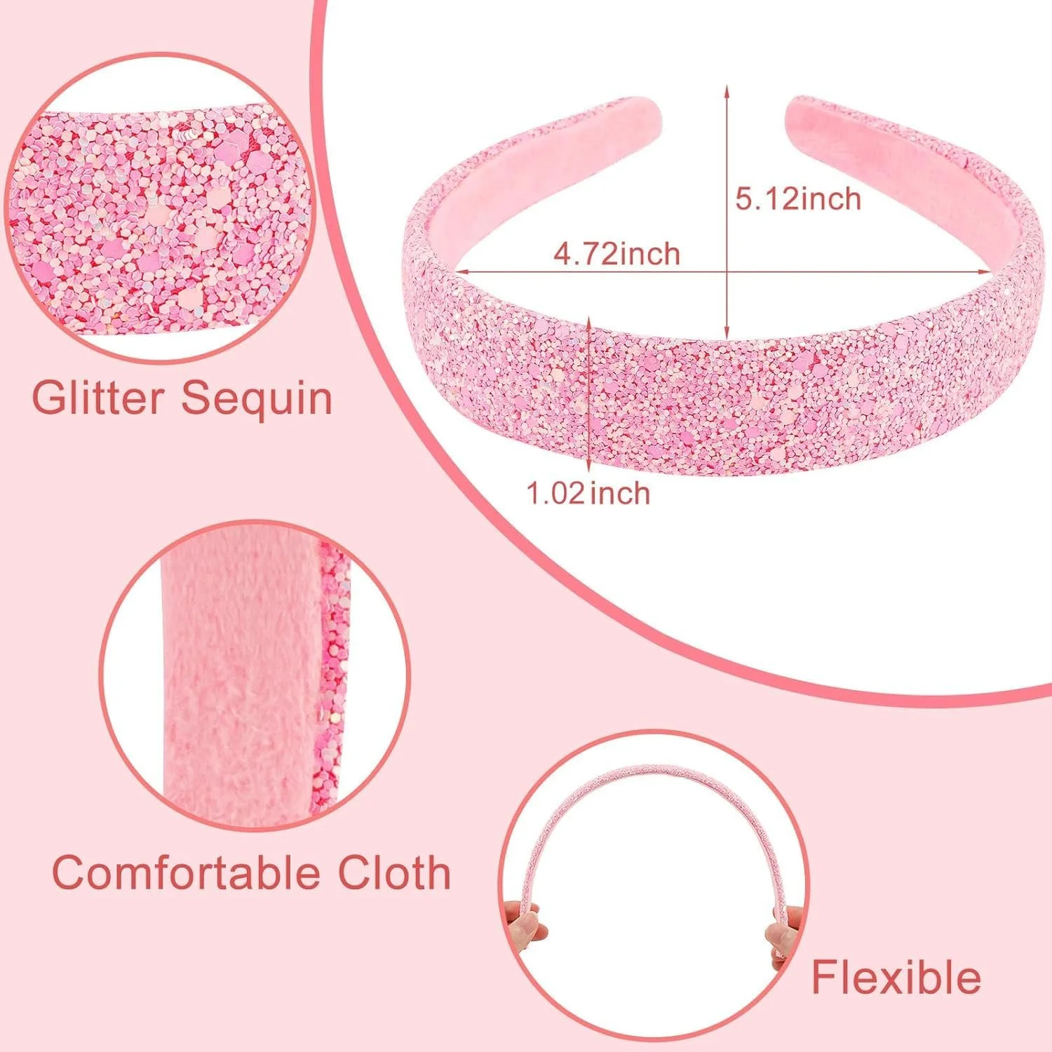 Обруч Блискучий Різнокольоровий (A, 1) 4 шт., фото №2