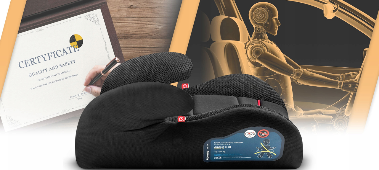 Автокресло бустер Ricokids BARIFLEX черный Польша, фото №9