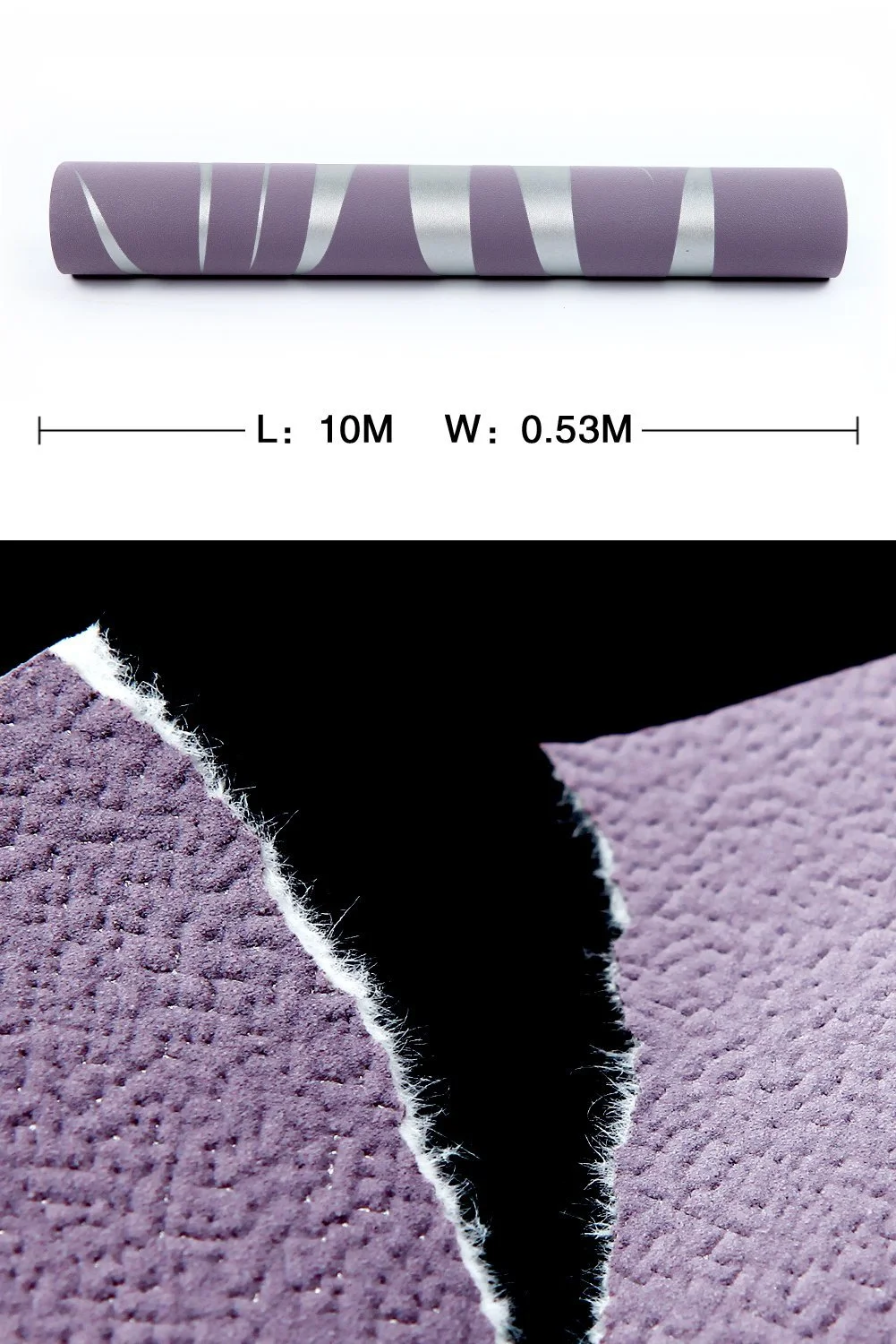 Шпалери Modern Minimalist Water Plant Pattern 3D Flocking Embossed 1 рулон Фіолетовий, фото №8 Шпалери Modern Minimalist Water Plant Pattern 3D Flocking Embossed 1 рулон Фіолетовий, фото №8