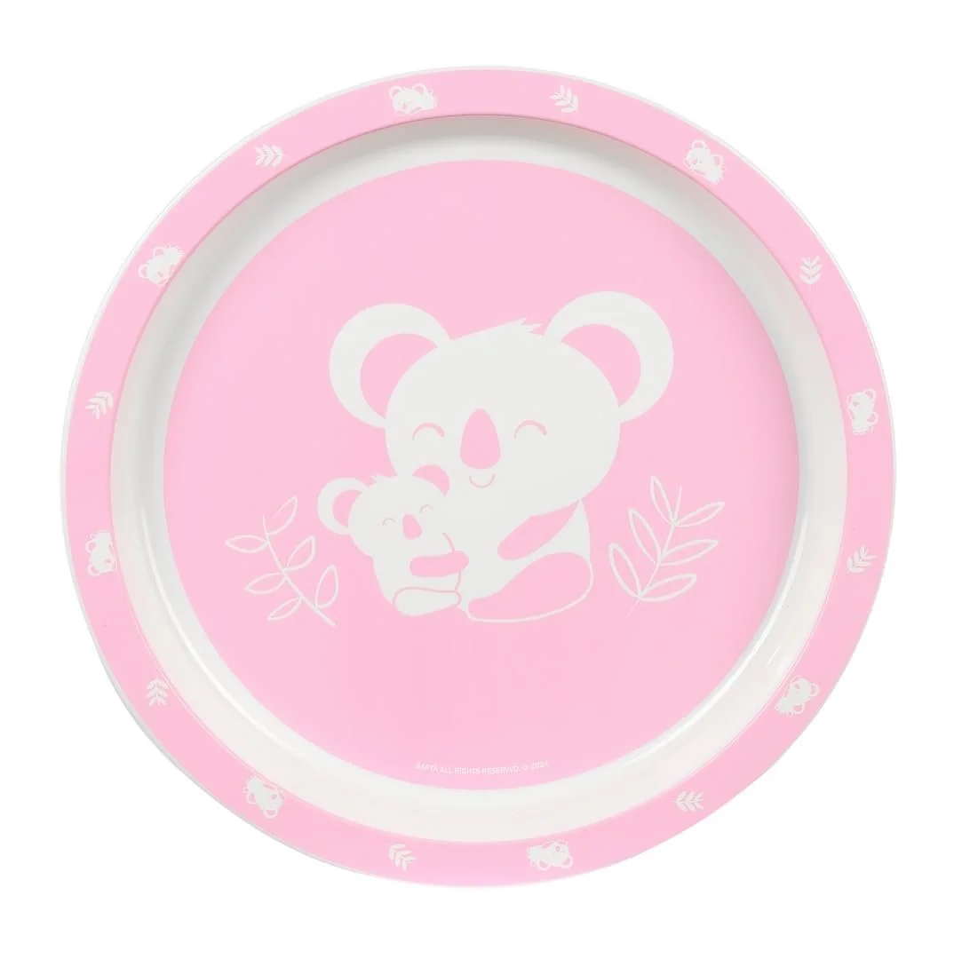 Набор посуды Safta Preescolar Koala: тарелки и столовые приборы, Розовый, фото №2
