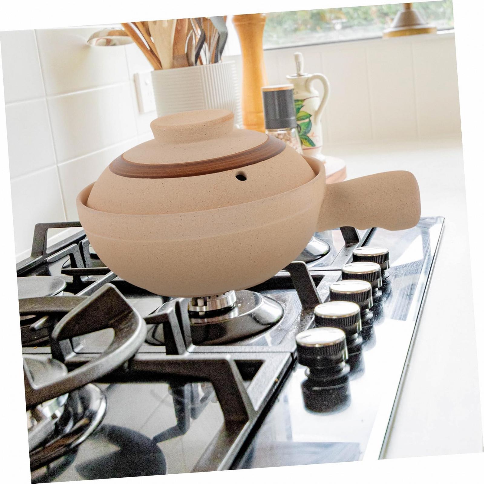 Ківш керамічний з кришкою та ручкою для супів та рису для духовки та плити, фото №3 Ківш керамічний з кришкою та ручкою для супів та рису для духовки та плити, фото №3