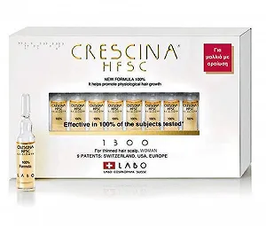 Средство для роста волос Crescina HFSC для женщин Дозировка 1300, 10 флаконов - Фото 1