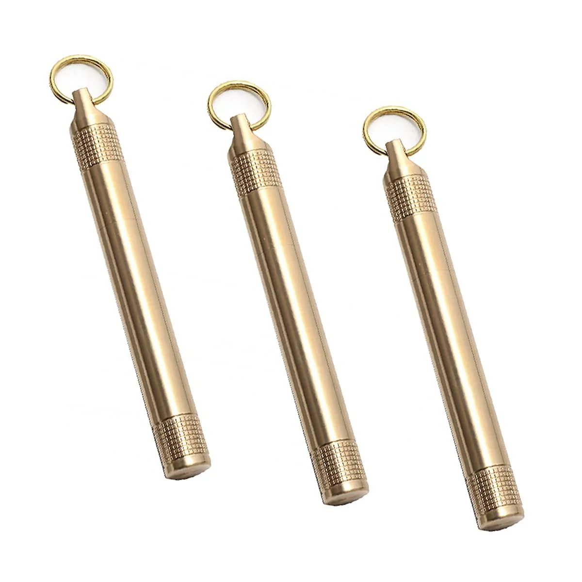 Коробка для таблеток латунна 3 шт., Водонепроникний тримач, для вулиці, подорожей, кемпінгу, фото №1