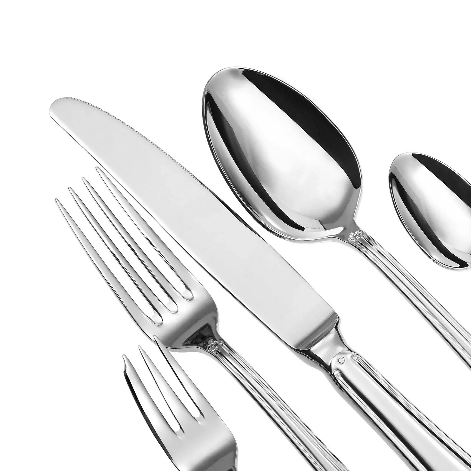 Набір столових приборів GRÄWE Bayreuth, 10 предметів, на 2 персони, срібний, нержавіюча сталь, полірований, фото №2 Набір столових приборів GRÄWE Bayreuth, 10 предметів, на 2 персони, срібний, нержавіюча сталь, полірований, фото №2