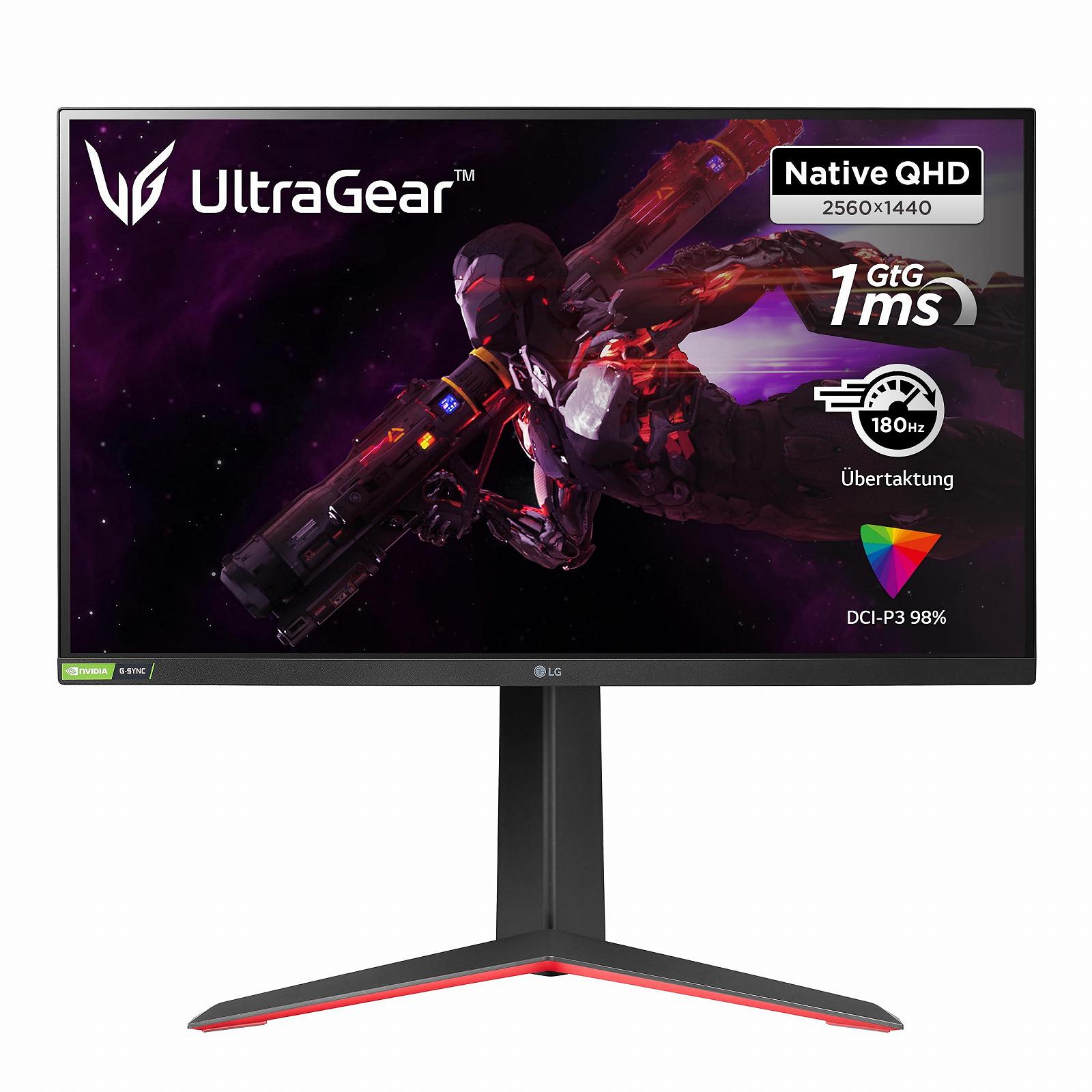 Монітор LG Electronics Ultragear 27GP850P-B 27 дюймів QHD Nano IPS HDR400 1 мс GtG Мін. 60 Гц NVIDIA G-Sync™ AMD FreeSync™ Чорний, фото №1 Монітор LG Electronics Ultragear 27GP850P-B 27 дюймів QHD Nano IPS HDR400 1 мс GtG Мін. 60 Гц NVIDIA G-Sync™ AMD FreeSync™ Чорний, фото №1