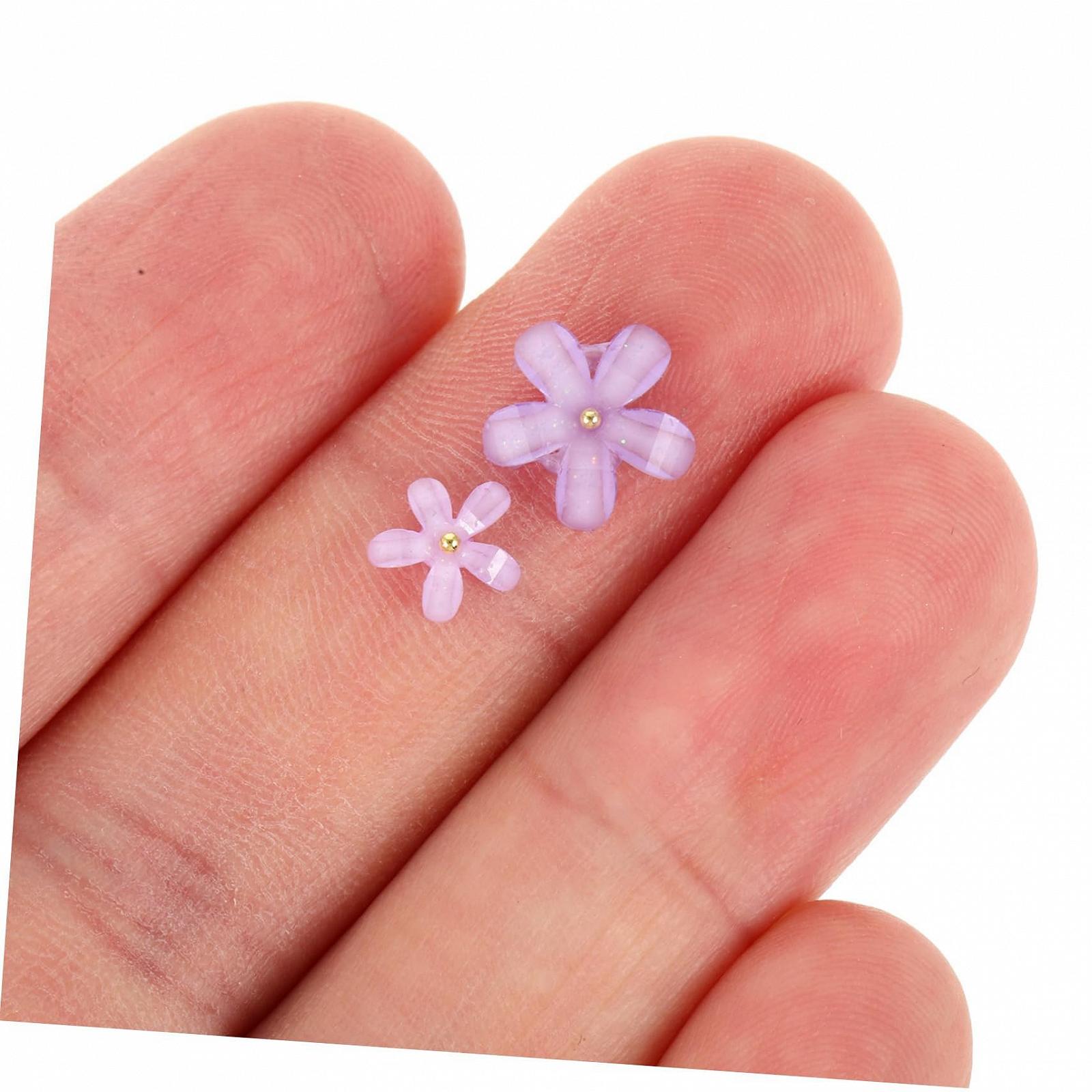 Украшения для ногтей Цветы Разноцветные, фото №4