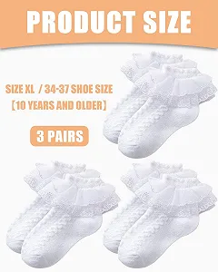 Шкарпетки з оборками (3 пари) synthetic.ua - Фото 1