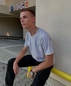 Серая хлопковая однотонная футболка унисекс - Фото 1