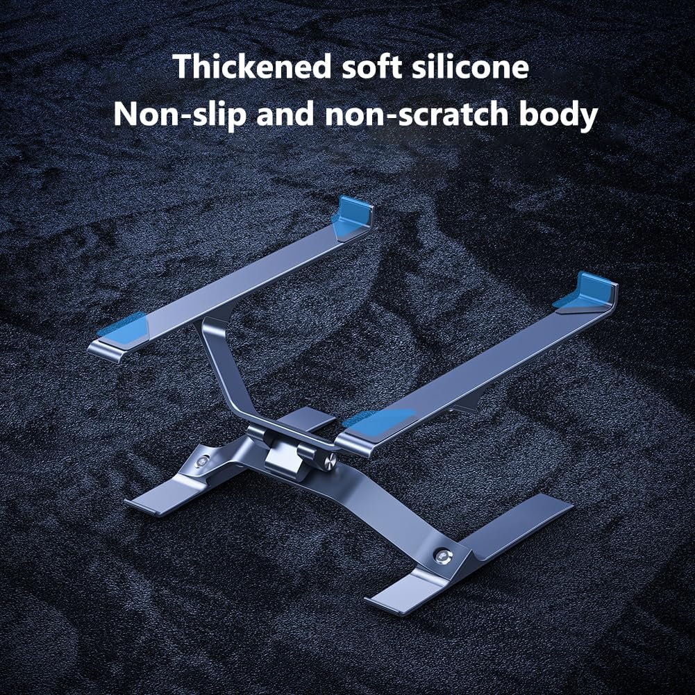 Подставка для ноутбука регулируемая алюминиевый сплав портативная для ноутбуков/планшетов 10-17,3 дюймов, фото №3