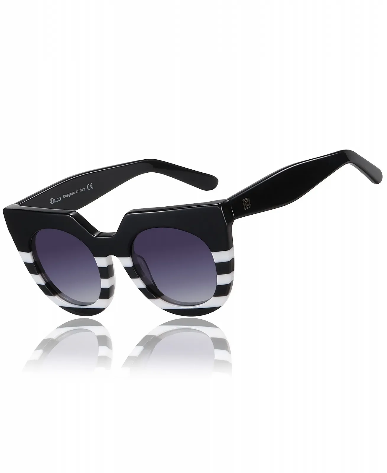 Сонцезахисні окуляри Тип DUCO Поляризовані для жінок Котяче око Квадратна оправа, фото №1