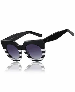 Сонцезахисні окуляри Тип DUCO Поляризовані для жінок Котяче око Квадратна оправа - Фото 1