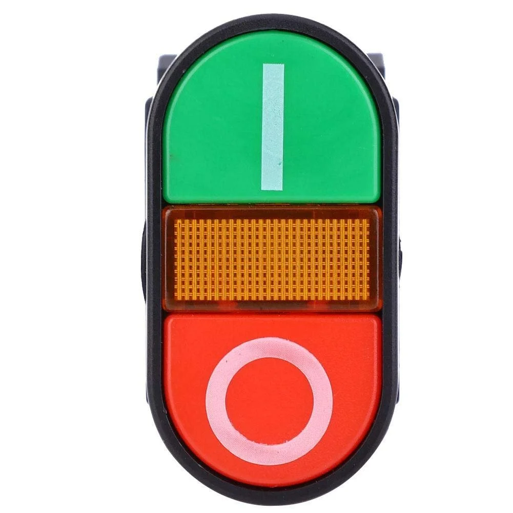 Подвійний кнопковий вимикач APBB-22/25N LED NO+NC 380 В, фото №6 Подвійний кнопковий вимикач APBB-22/25N LED NO+NC 380 В, фото №6