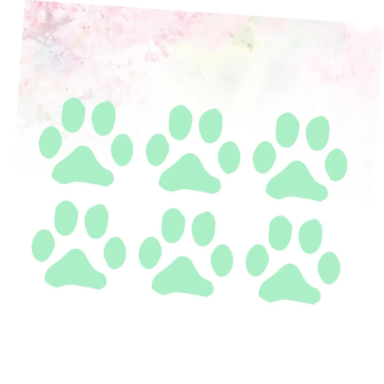 Набір наклейок на стіну BESTYASH Fluorescent Paws Самоклеючі 6 шт., фото №3