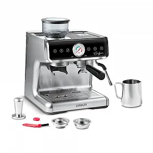 Кофемашина Polti Coffea G50S со встроенной кофемолкой серебристая - Фото 1