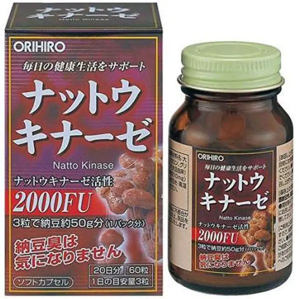 Наттокиназа 2000 ORIHIRO Natto Kinase, фото №1 Наттокиназа 2000 ORIHIRO Natto Kinase, фото №1