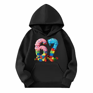 Світшот для дівчинки з принтом 67 - Фото 1