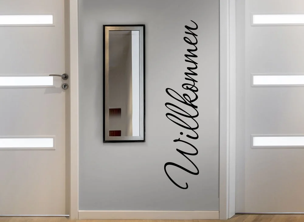 Наклейка на стену Grandora W1099 Welcome Черный 26 x 120 см, фото №3