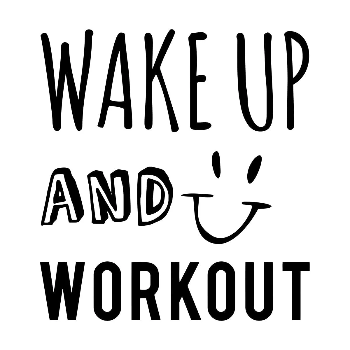 Наклейка на стену виниловая Sport Motivation Workout Fitness S 30x32 см, фото №1