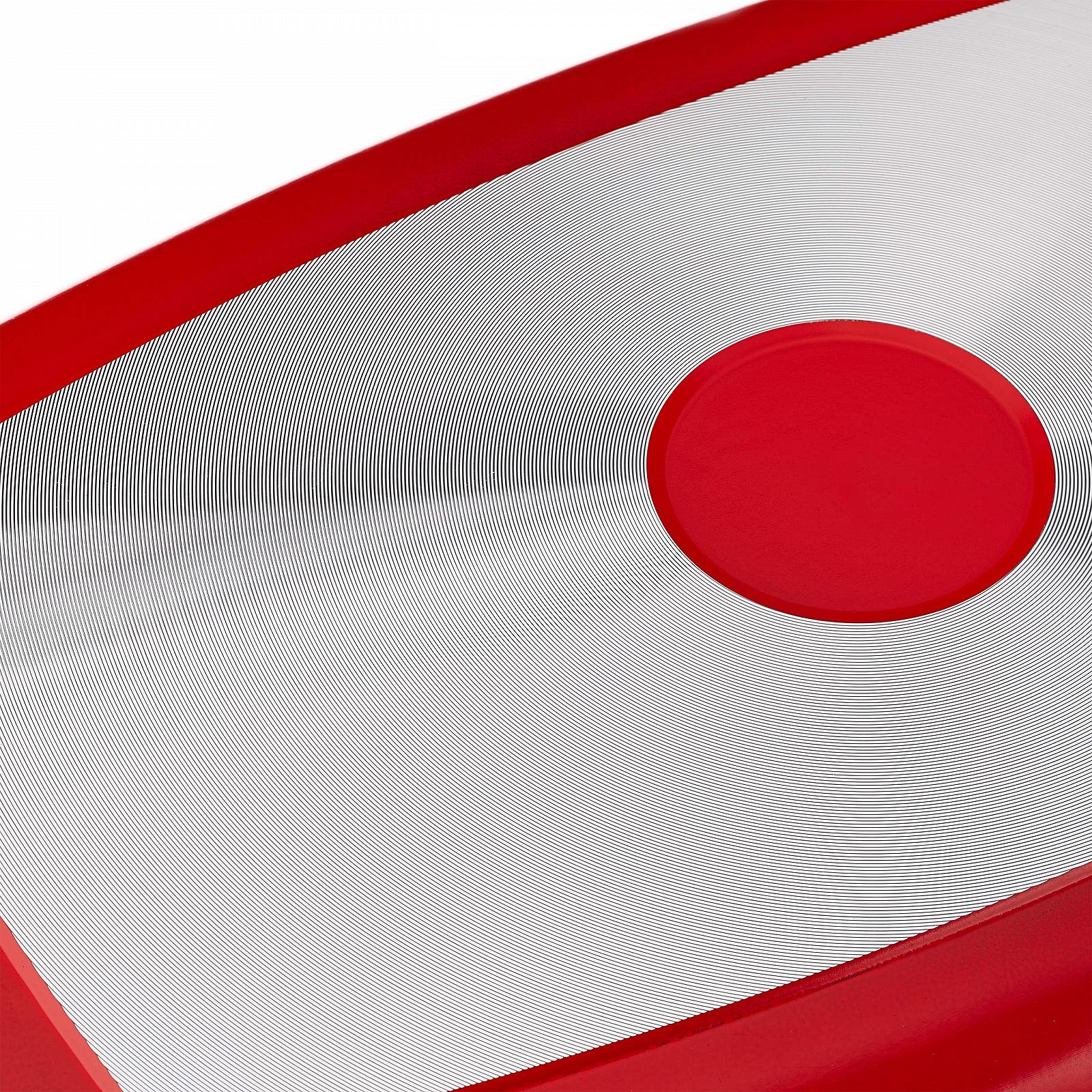 Гусятница Relaxdays с крышкой антипригарное покрытие литой алюминий и стекло красная 15 x 39.5 x 22.5 см, фото №8