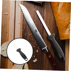 Точильний стрижень керамічний ручний компактний з ергономічною ручкою synthetic.ua - Фото 1