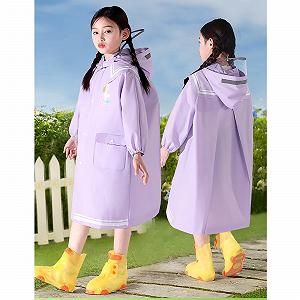 Дощовик Дитячий для дівчаток та хлопчиків Однотонний Перехідна куртка synthetic.ua - Фото 1