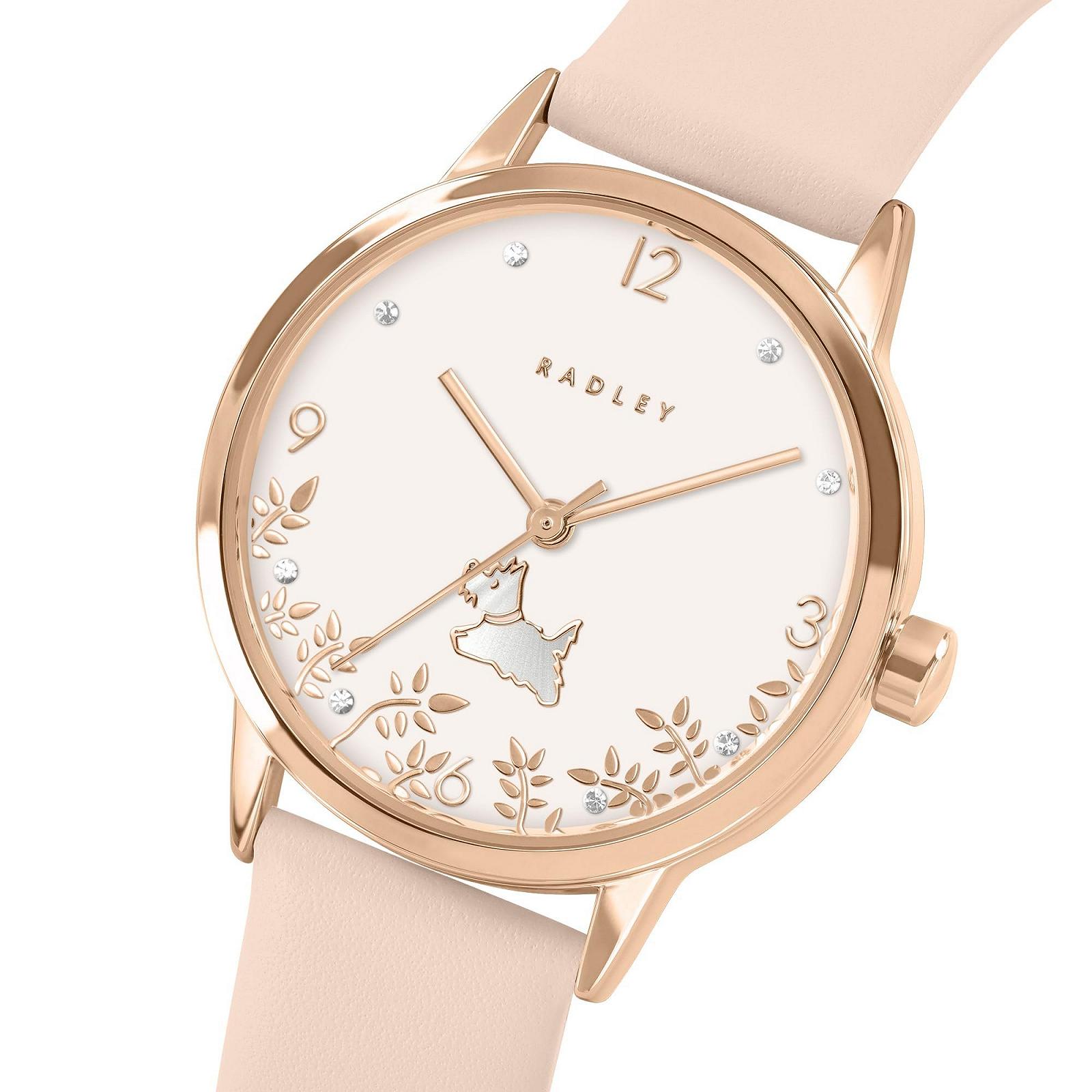 Годинник жіночий RADLEY Praire 35 мм, рожеве золото, рожевий шкіряний ремінець, фото №2