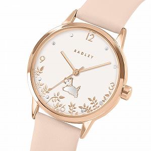 Годинник жіночий RADLEY Praire 35 мм, рожеве золото, рожевий шкіряний ремінець synthetic.ua - Фото 1