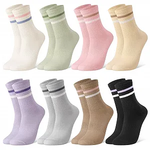 Носки Женские Разноцветные Полосатые 4-7 - Фото 1