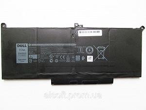 Аккумуляторы для ноутбуков DELL Latitude 7280 F3YGT, 7500mAh (60Wh), 4cell, 7.6V, Li-ion, черная, ОРИГИНАЛЬНАЯ A47413 - Фото 1