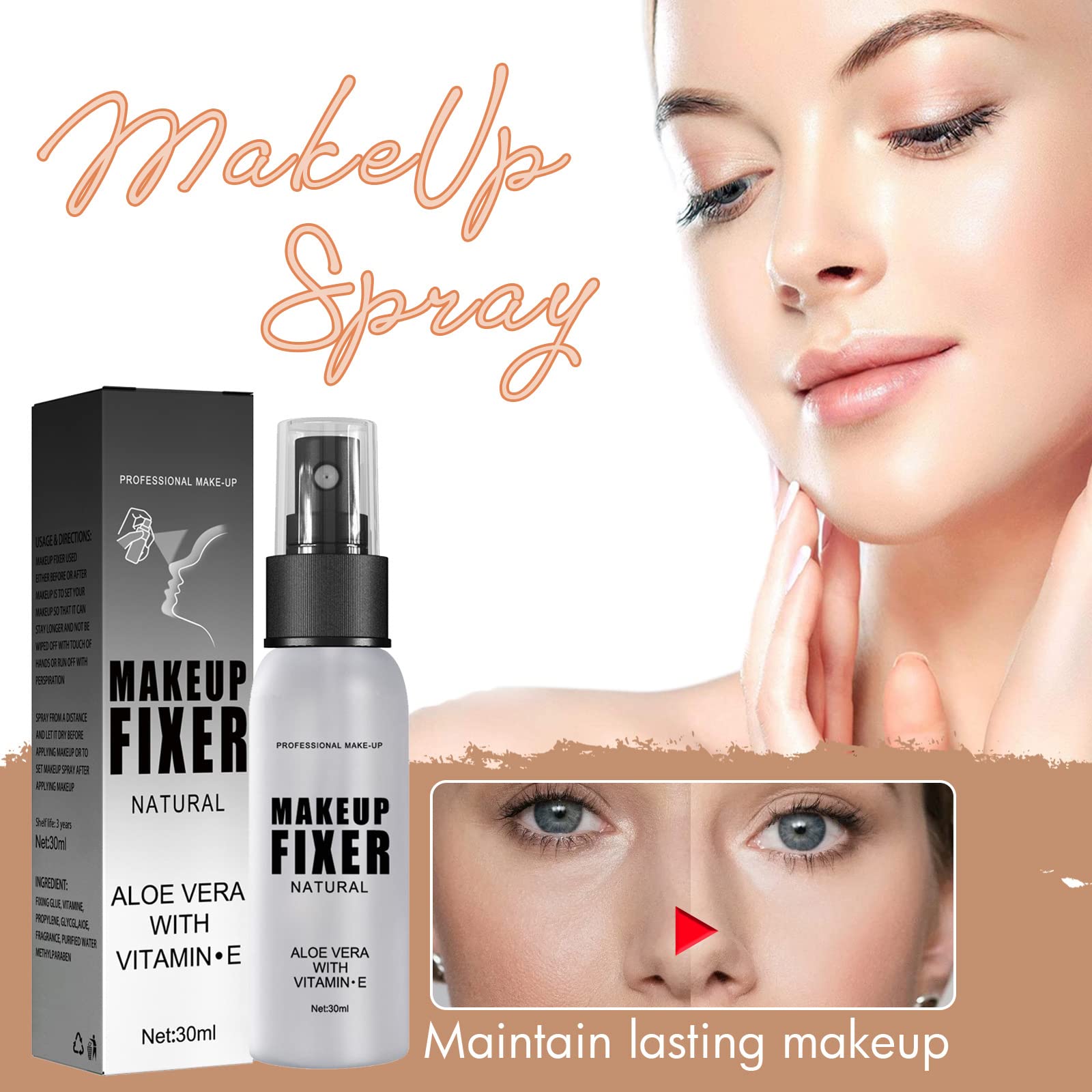 Фінішний спрей JAWSEU MakeUp Setting Spray Зволожувальний 30 мл, фото №5