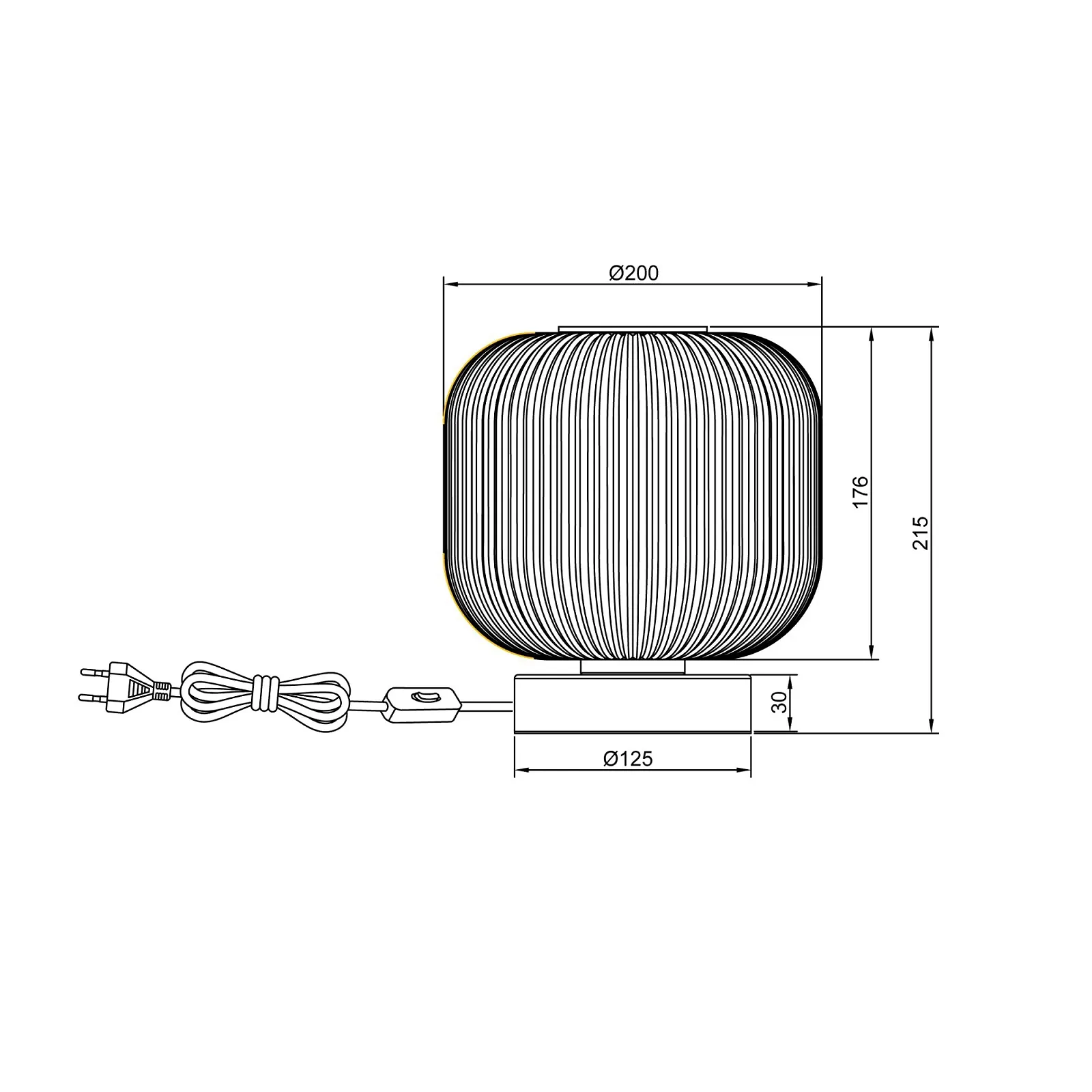 Настільна лампа INSPIRE DIPSY 1 x E27 макс. 60 Вт В. 21 см Скляна Латунь Золотиста, фото №3
