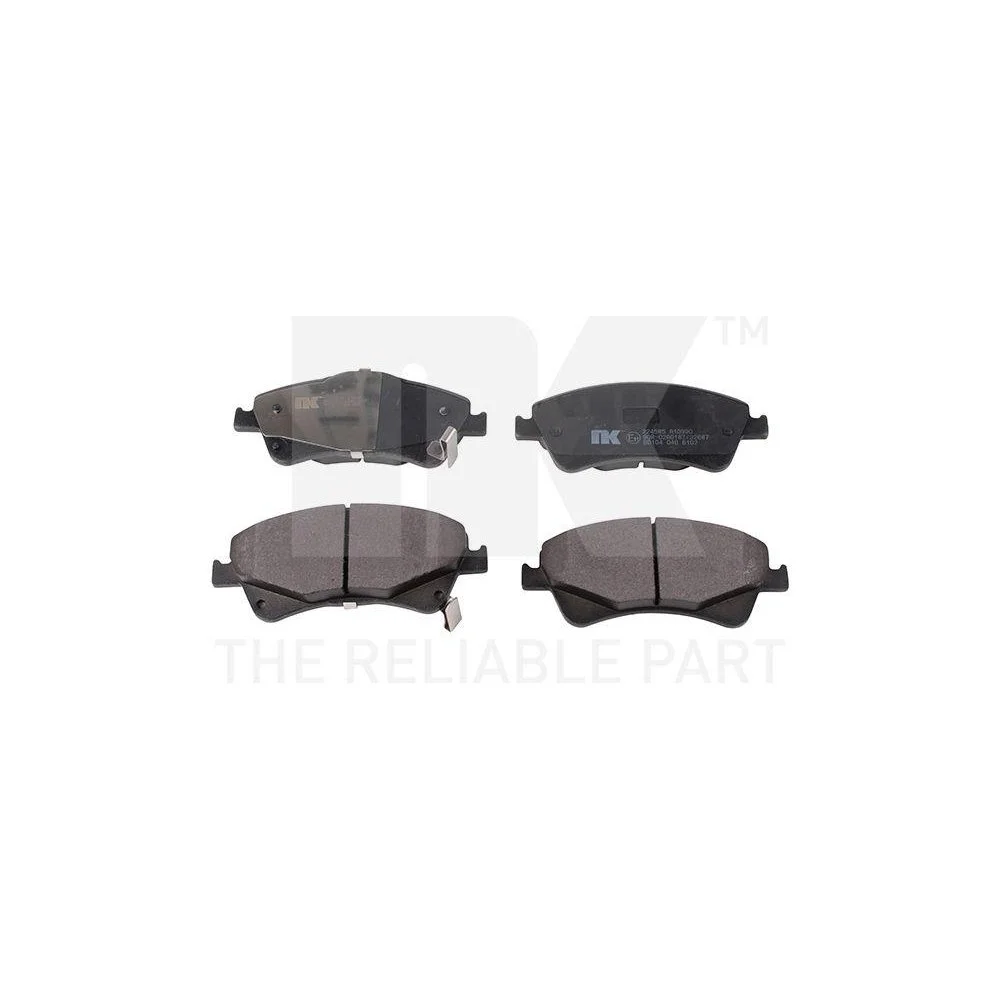 Комплект тормозных колодок, дисковый тормоз NK 224585 для TOYOTA, передний мост, фото №1
