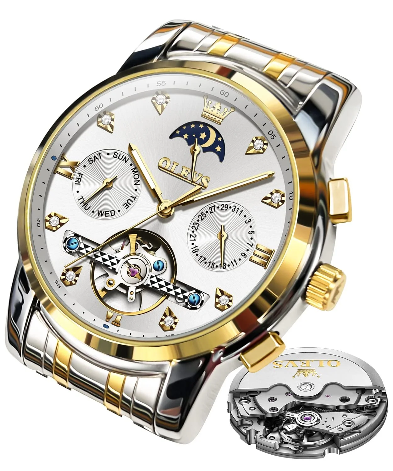 Автоматичний Чоловічий Годинник OLEVS Механічний, Водонепроникний, Люмінесцентний, фото №1 Автоматичний Чоловічий Годинник OLEVS Механічний, Водонепроникний, Люмінесцентний, фото №1