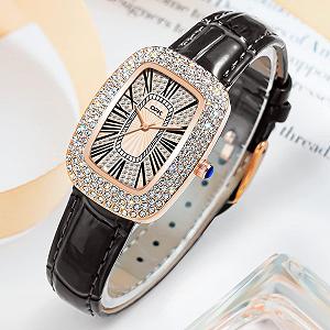 Жіночий Годинник Basfur Dress Fe-Montre-080-03 Чорний Modern synthetic.ua - Фото 1