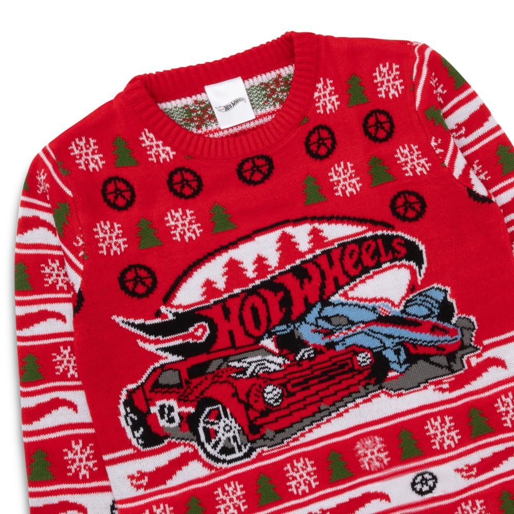 Джемпер Hot Wheels Різдвяний для хлопчиків, В'язаний акриловий джемпер, фото №5