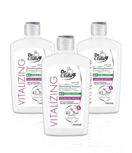 Шампунь з екстрактом чеснока Vitalizing 3 шт х 500 мл Dr C Tuna Farmasi, фото №1