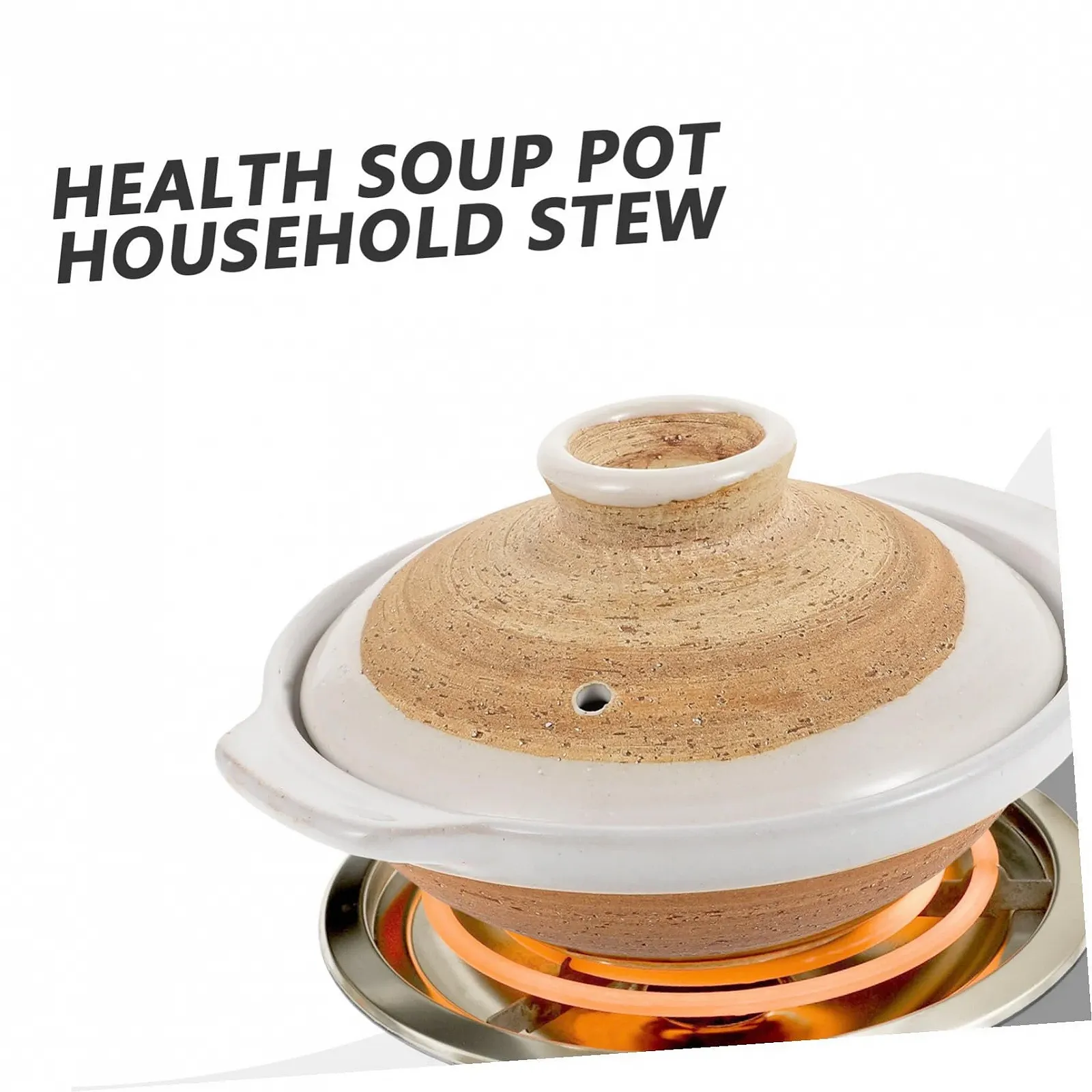 Кастрюля для запекания VALICLUD Керамическая с крышкой Японский стиль, фото №7