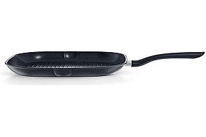 Сковорода-гриль Fissler Cenit, квадратна 28 x 28 см, індукційна, з покриттям, чорна - Фото 1