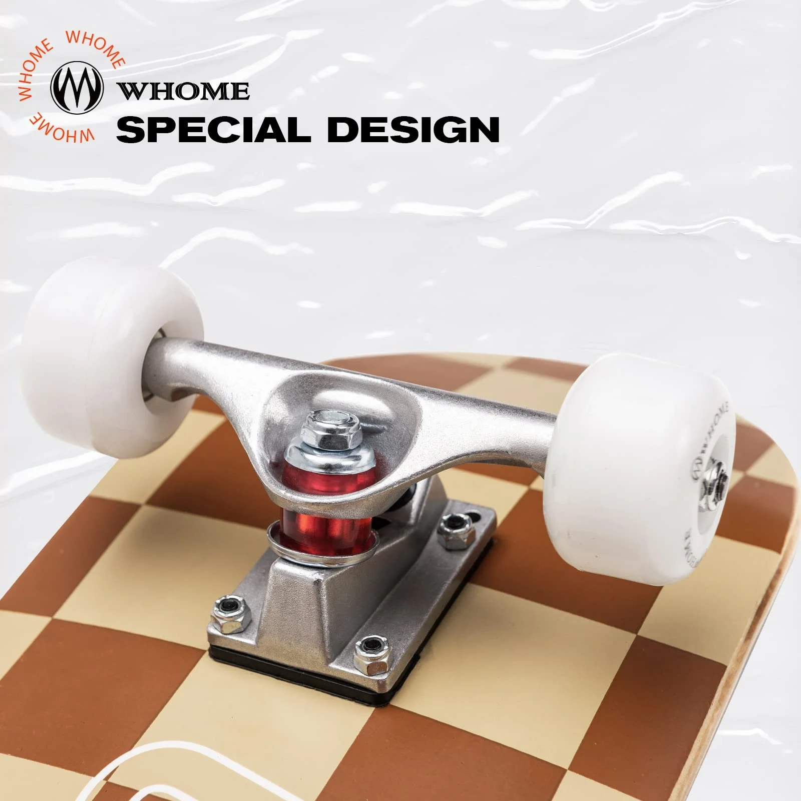 Скейтборд WHOME Pro 31 x 8 дюймів 8-шаровий альпійський клен ABEC-9 з Т-подібним ключем, фото №5 Скейтборд WHOME Pro 31 x 8 дюймів 8-шаровий альпійський клен ABEC-9 з Т-подібним ключем, фото №5