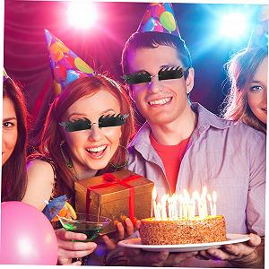 Безкаркасні сонцезахисні окуляри PACKOVE у стилі 90-х, 2 пари synthetic.ua - Фото 1