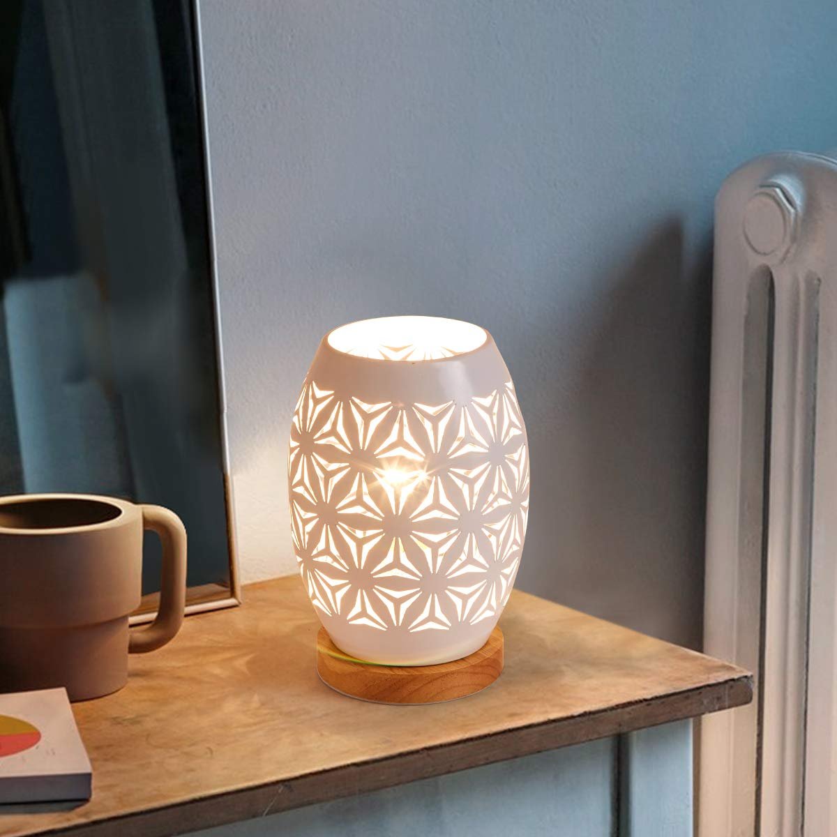 Настільна лампа OuXean White Metal E27 60 Вт, фото №3