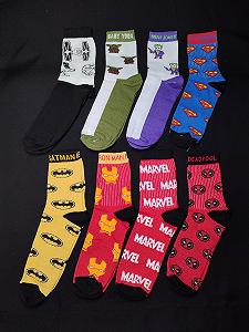 Бокс носков приколов с принтами «Супергерои» 8 шт - Фото 1