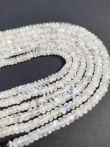 Бусины Лунный Камень Радужный ограненные рондель 5-5.5 мм - Фото 1